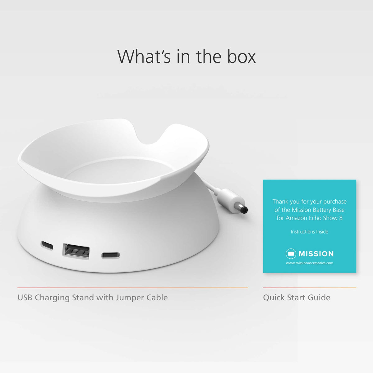 Amazon - Echo Spot Charging Stand - White