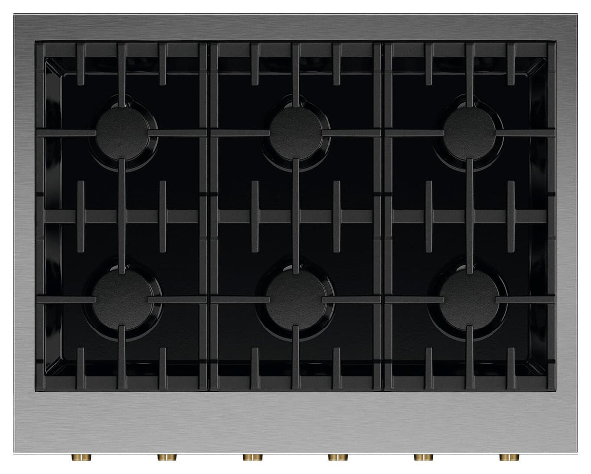 Fisher & Paykel - Pro Rangetop Dial Kit, 36 in, 6 Burner - Brass