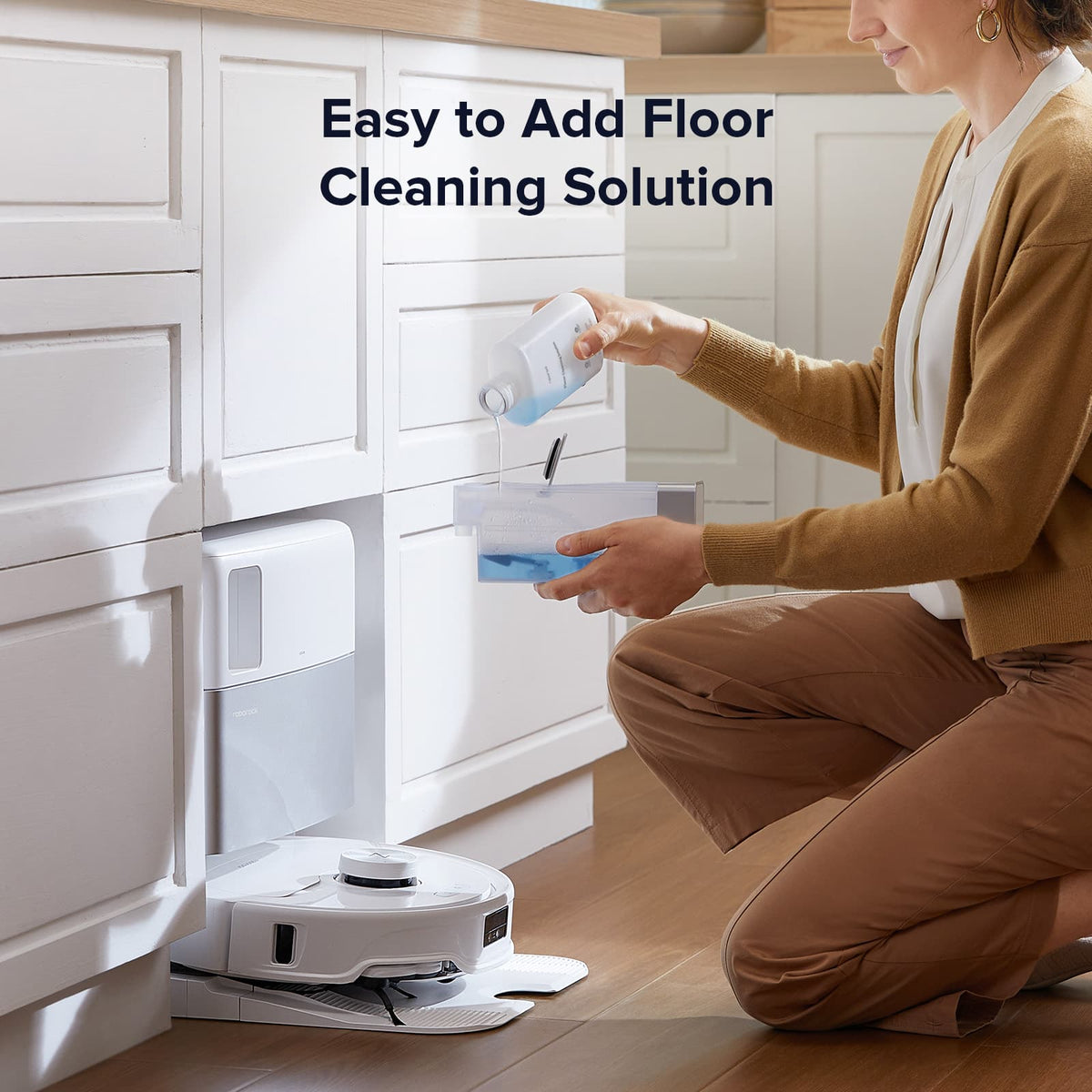 Roborock - Official Multi-Surface Floor Cleaning Solution, Compatible with Robot Vacuum Cleaners with Mopping and Wet/Dry Vacuum - Blue
