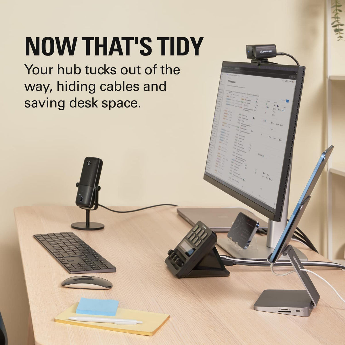 Elgato - USB Hub - For Stream Deck+ USB Microphone Interface and Customizable Audio Mixer - Black