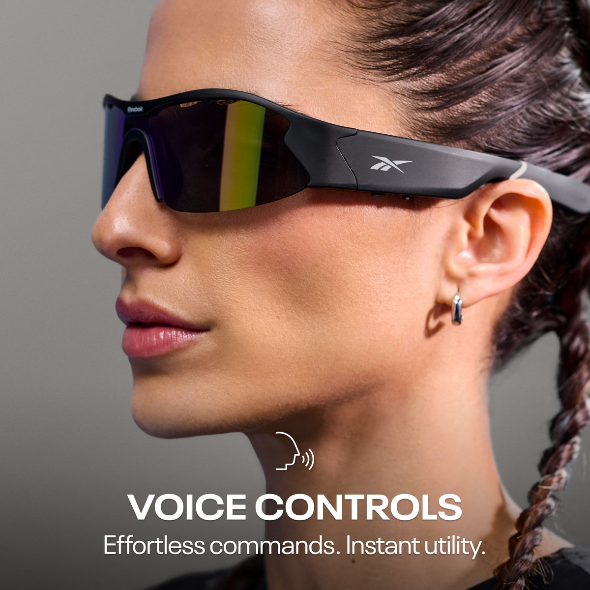 Reebok Octane Smart Eyewear Powered by Lucyd - Black/Violet