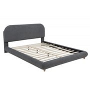 Cama de plataforma contemporánea de perfil bajo