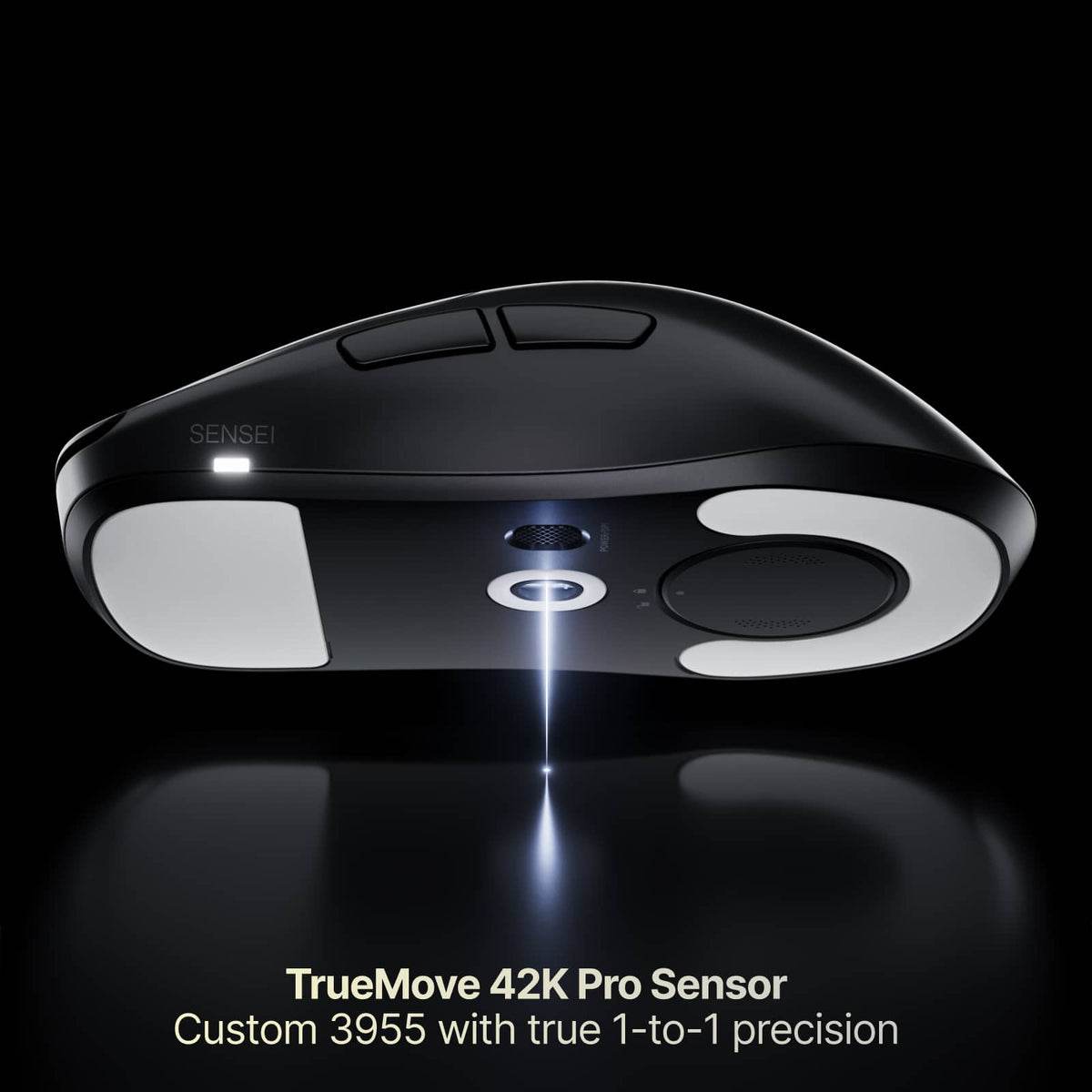 SteelSeries - Sensei Pro Wireless Optical Symmetrical Gaming Mouse with 8K Polling – Ultra-Wideband/RF for PC - Wireless - Black
