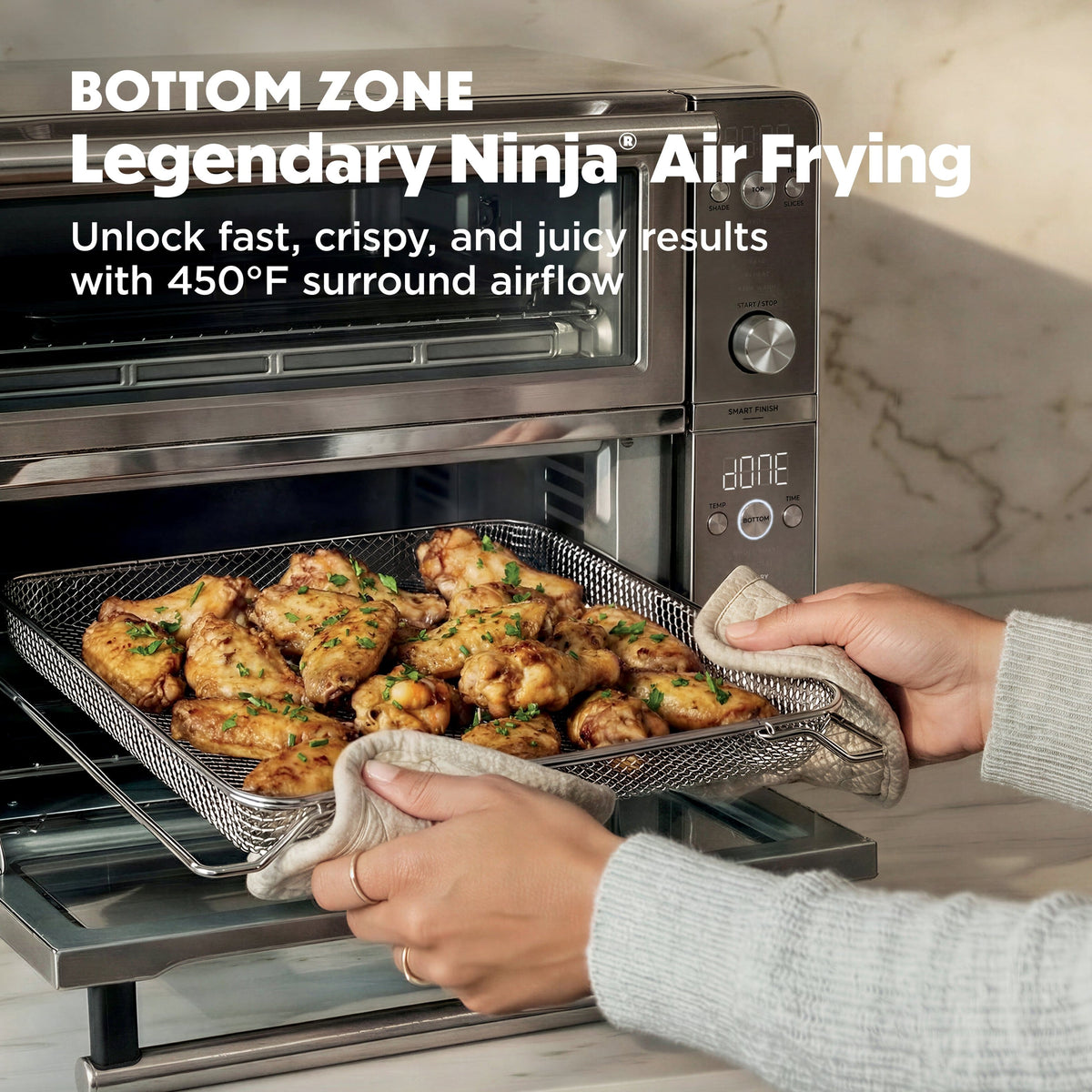Ninja - Double Oven Pro Smart XL Countertop Oven & Air Fryer - Stainless Steel