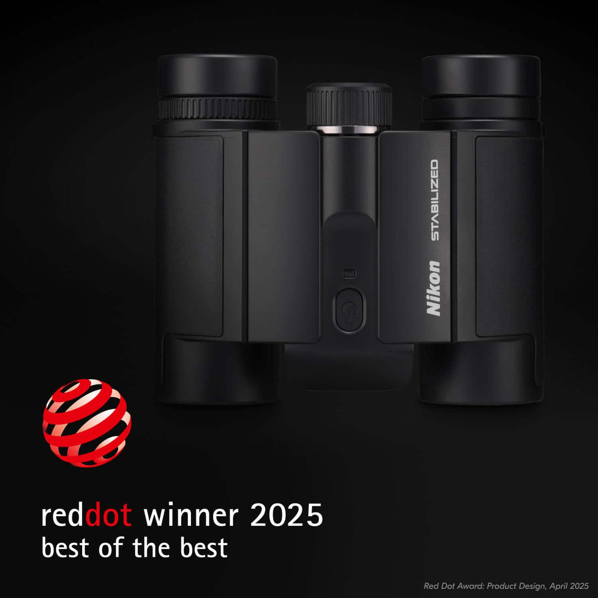 Nikon - STABILIZED 12x25 S - Black