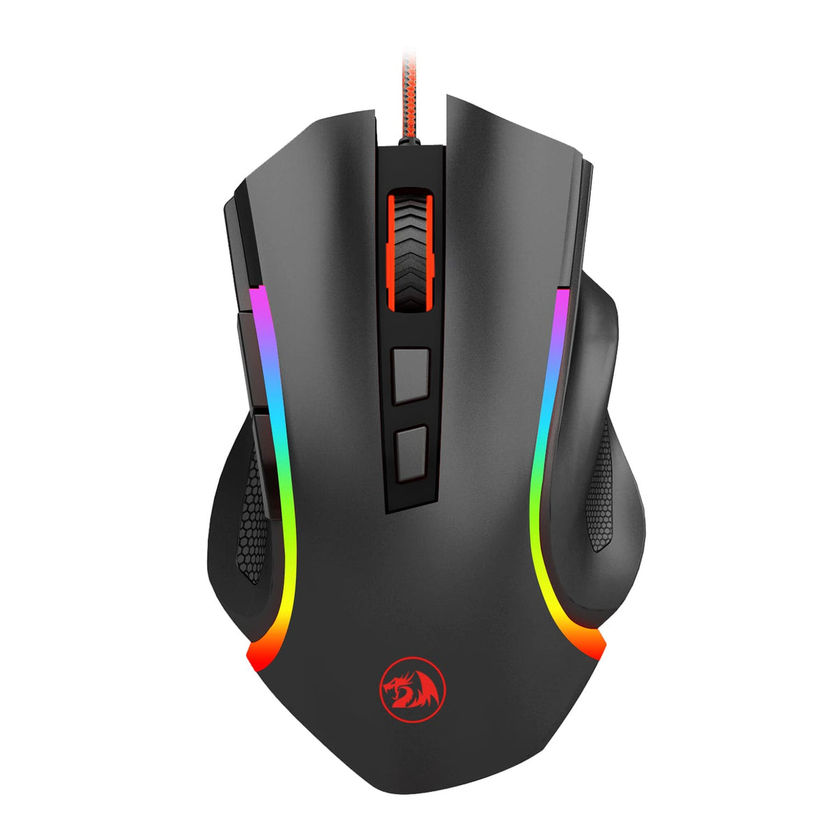 REDRAGON - Griffin M607 Wired Optical Gaming Mouse - Wired - Black