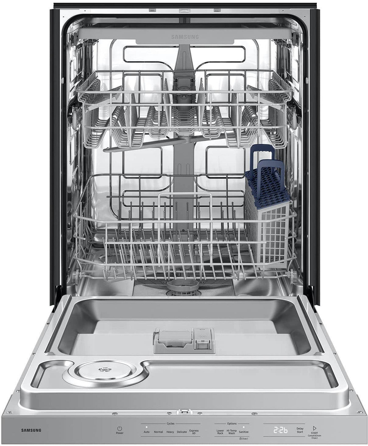 Samsung - 48 dBA Dishwasher with 3rd Rack and AutoRelease Door Drying - Stainless Steel