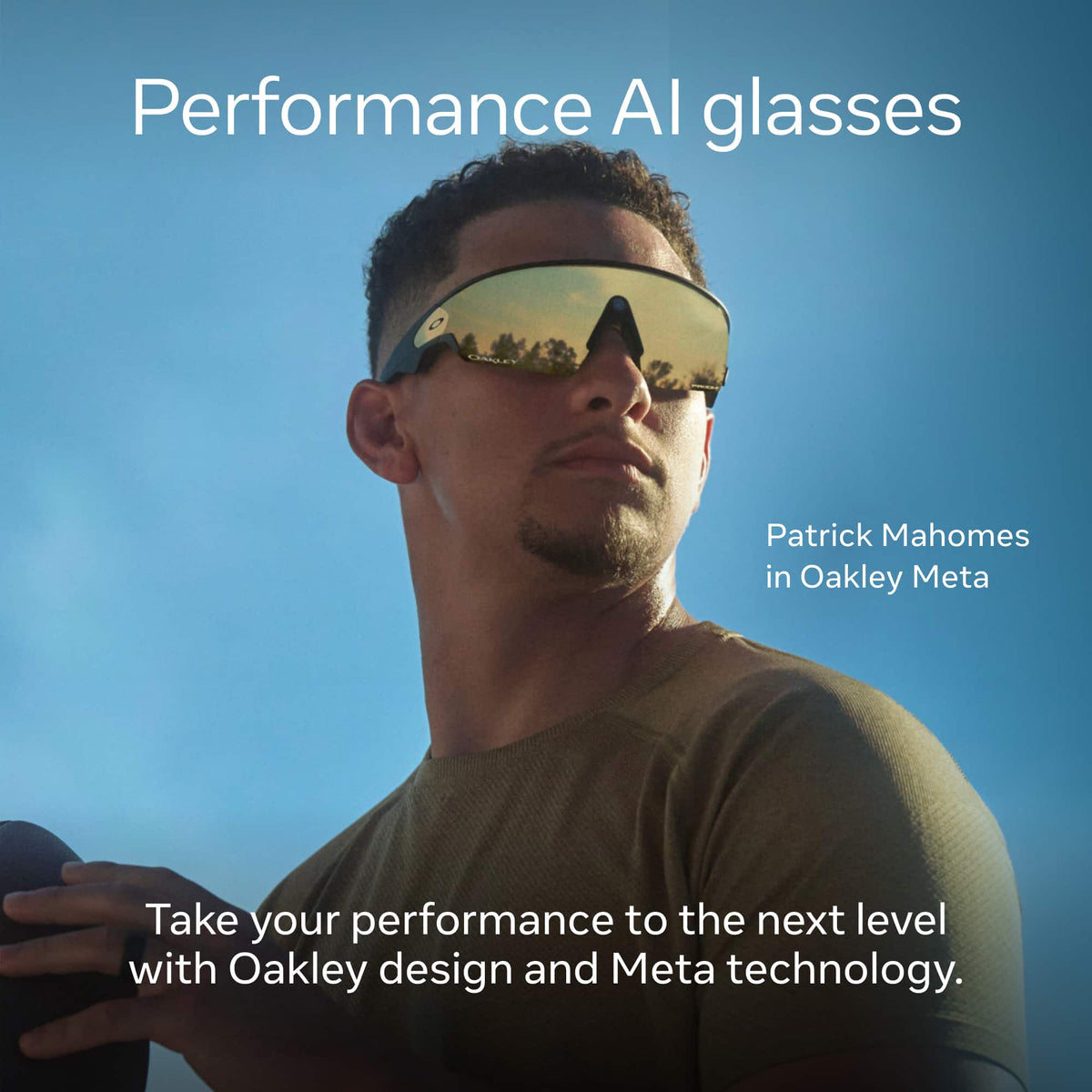 Oakley Meta - Vanguard with Meta AI, Audio, Photo, Video Compatibility - Prizm Sapphire lenses - White