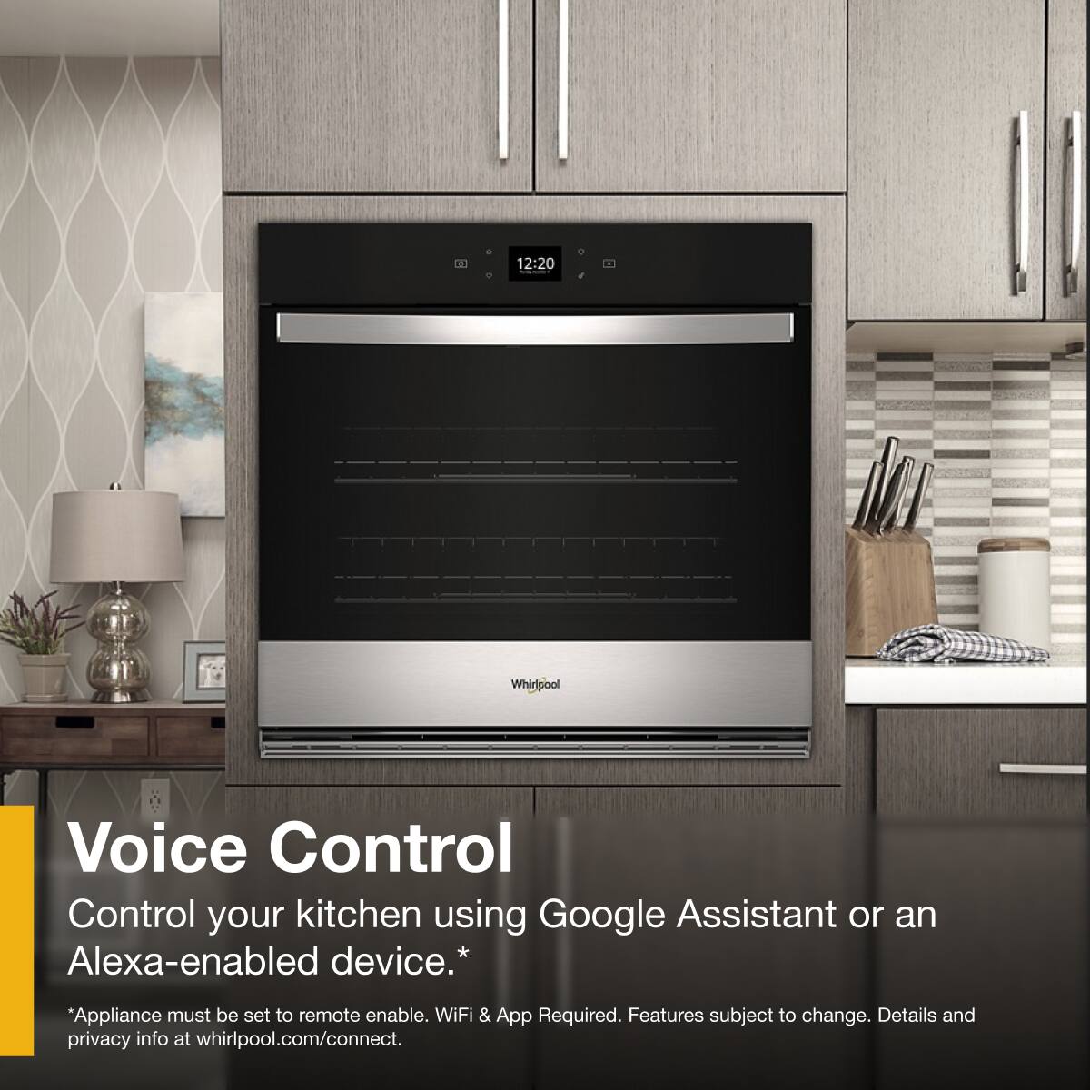 Whirlpool - 4.3 Cu. Ft. Single Wall Oven with Air Fry When Connected .- Fingerprint Resistant - Stainless Steel
