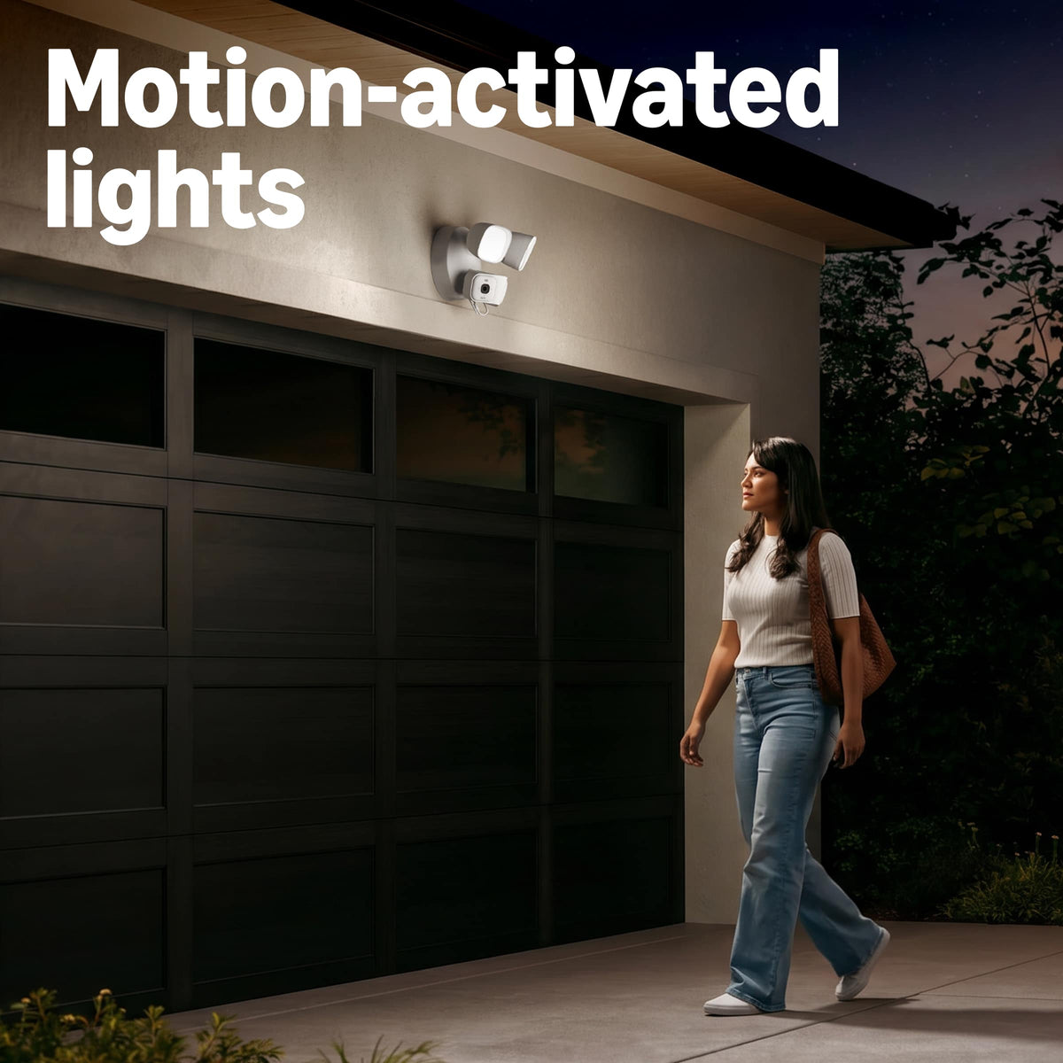 Blink - Arc 2K+ Wired Floodlight Camera (newest model) - Hard Wired smart security, 2K, 180° coverage – 2 cam, 1 mount - White