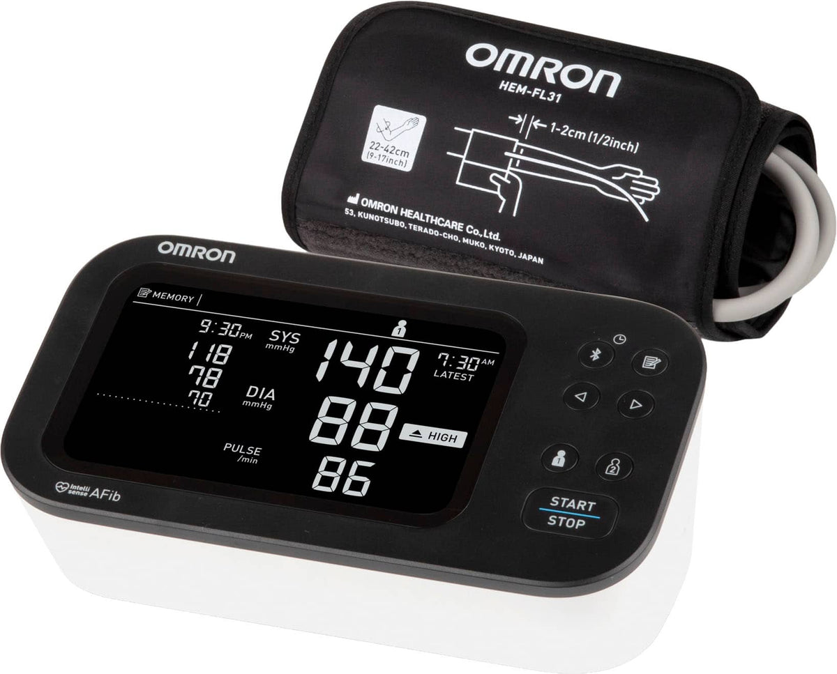 Omron - 10 Series Upper Arm Blood Pressure Monitor - Black