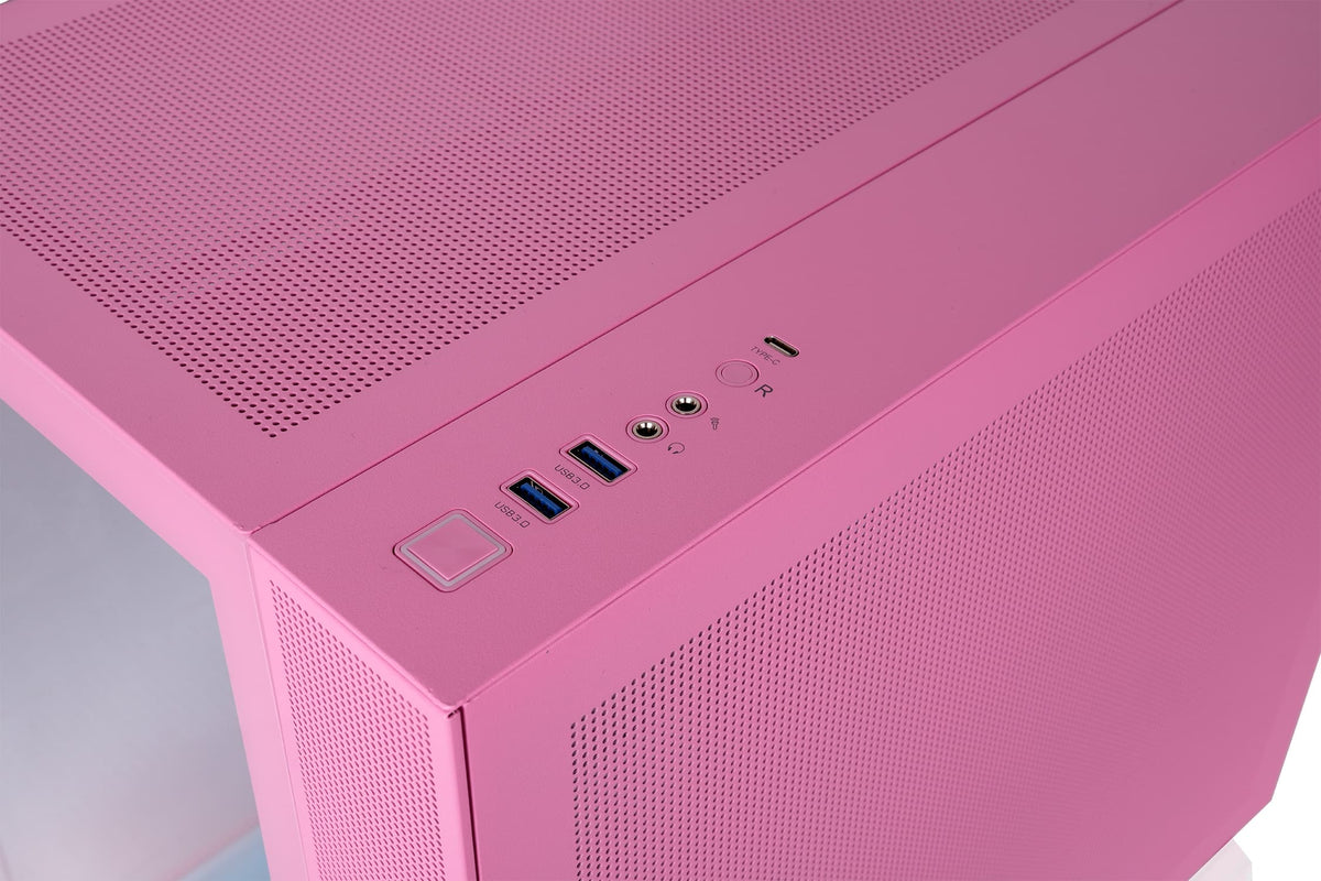 Thermaltake - View 380 TG ARGB ATX Mid-Tower PC Case - Bubble Pink