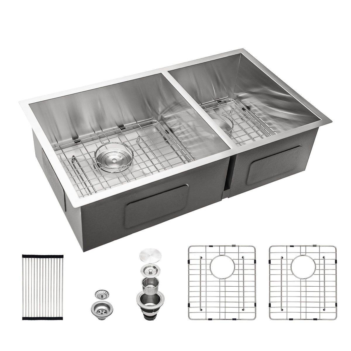 Modern Double Bowl Undermount Sink Design With 10" Deep Basins
