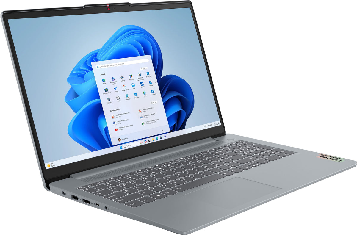Lenovo - IdeaPad Slim 3i 15.6" Full HD Laptop - Intel Processor N150 2024- 8GB Memory - 128GB UFS - Arctic Grey