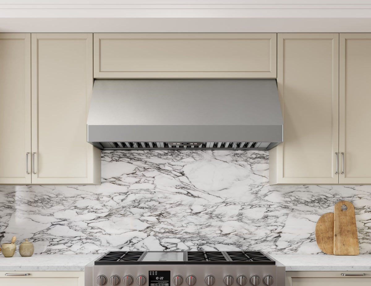 Zephyr - 42 inches - Convertible - Wall Range Hood - Stainless Steel