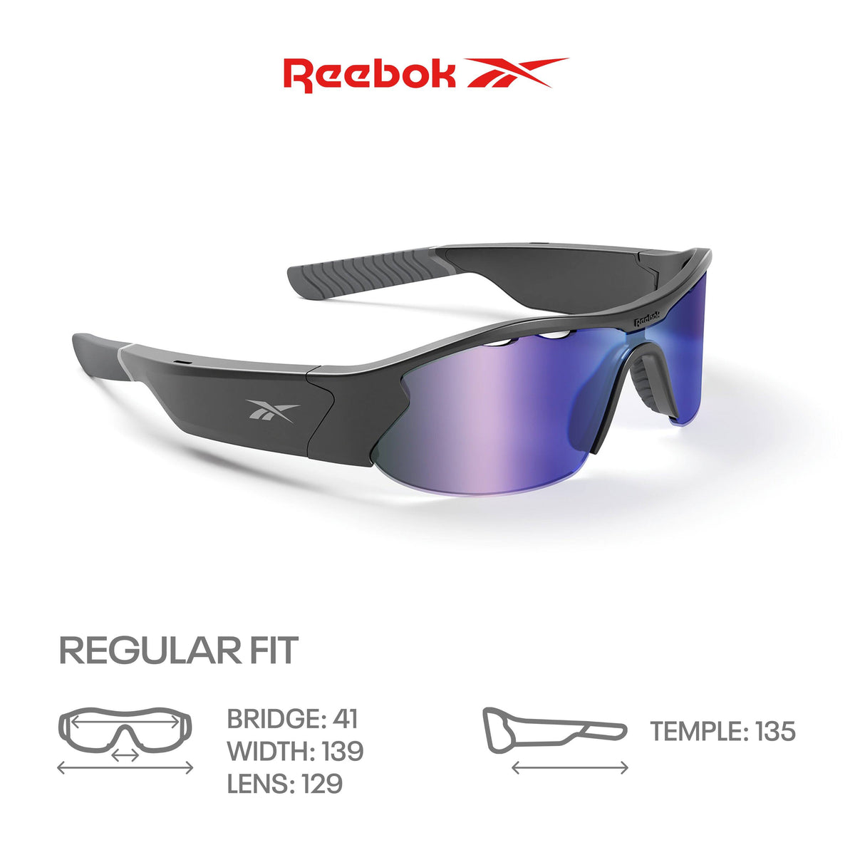 Reebok Octane Smart Eyewear Powered by Lucyd - Black/Violet