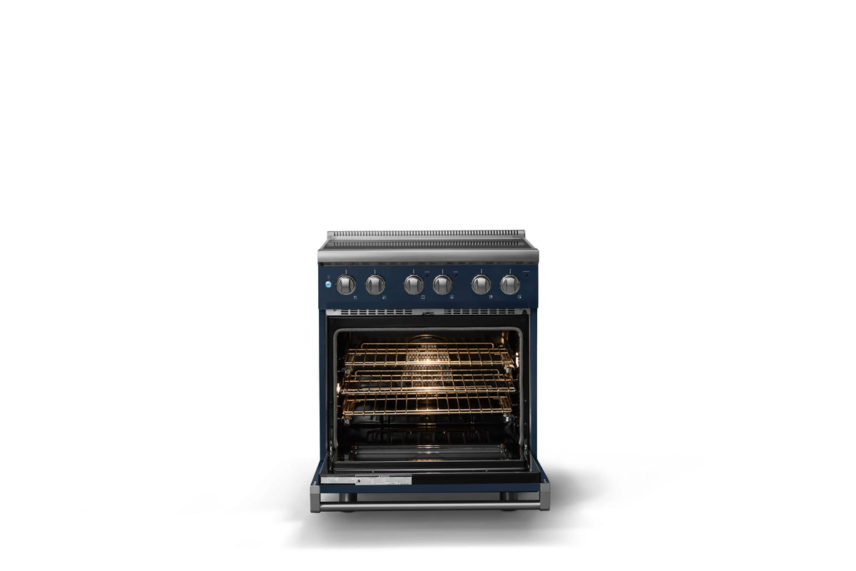 Viking - 30"W. Pro5S 4.7 Cu. Ft. Freestanding 4 Element Electric Convection Range - Eucalyptus