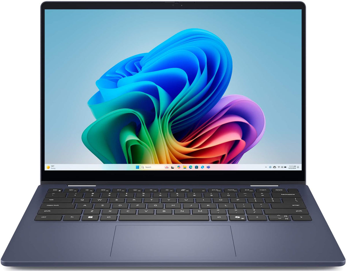 Dell - Plus 14" 2K 2-in-1 Touchscreen Laptop - AMD Ryzen AI 300 Series AI 7 350 2025 - 16GB Memory - 1TB Storage - Copilot+ PC - Midnight Blue