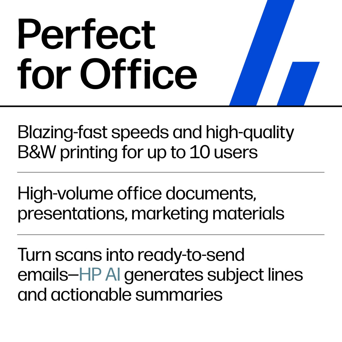 HP - LaserJet Pro MFP 4112dw Wireless Black & White All-in-One Laser Printer, Scan, Copy, Fax, 2-Sided Printing, AI-Enabled - White