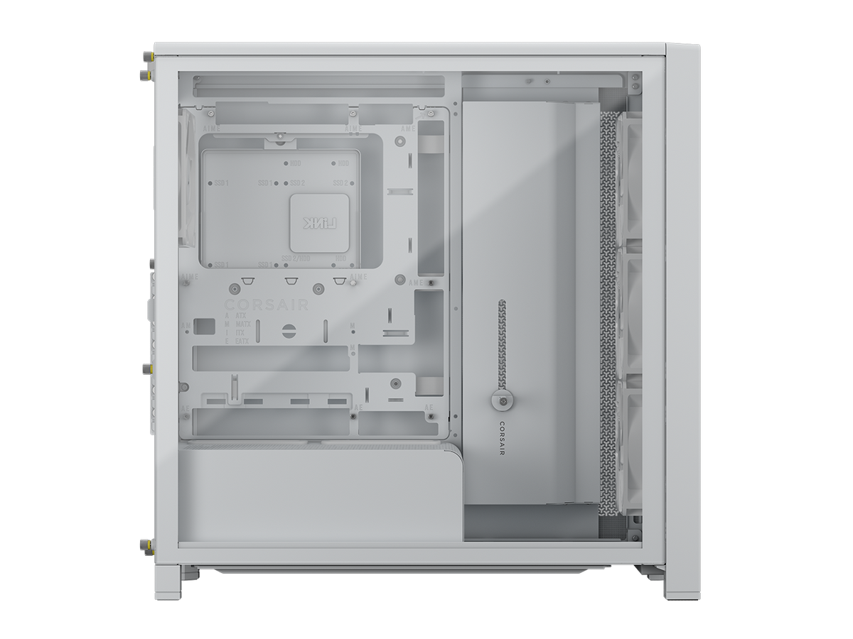 CORSAIR - FRAME 4000D WOOD RS Modular High Airflow Mid-Tower PC Case - White & Oak
