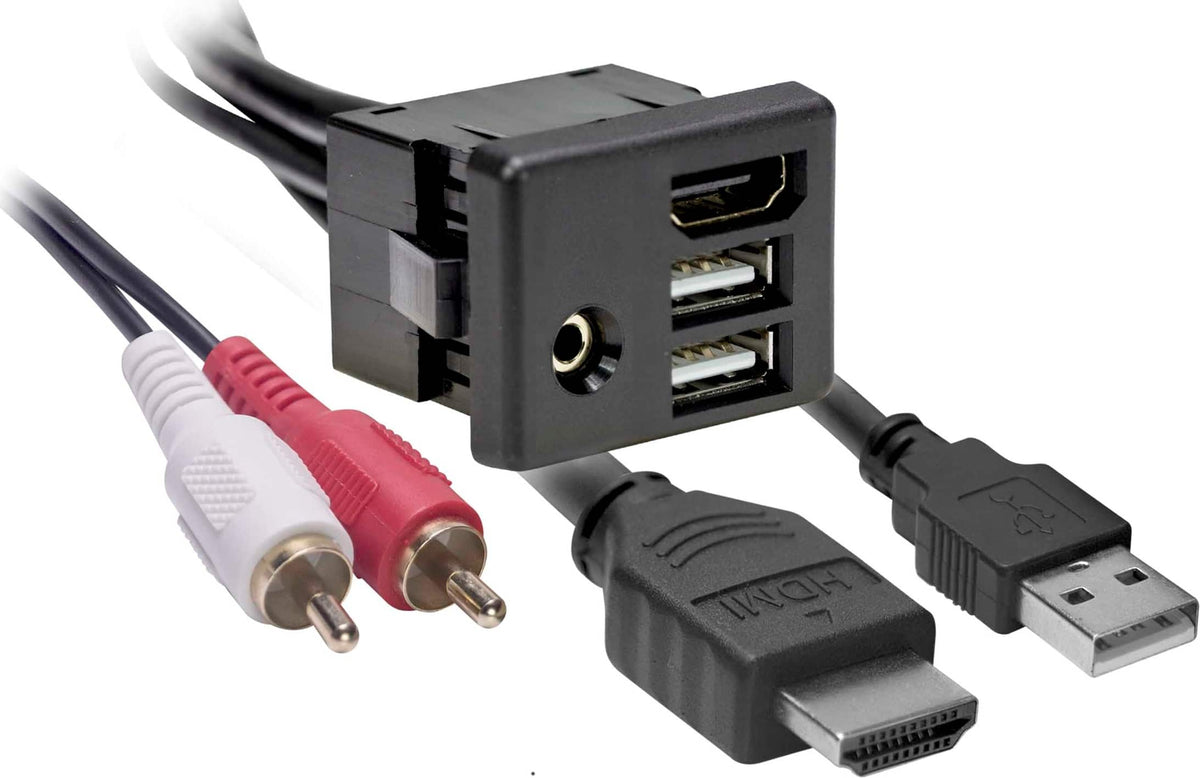 Metra - AXXESS 6' USB/AUX/HDMI Panel for 2012-2021 GM/Buick Cable - Multi