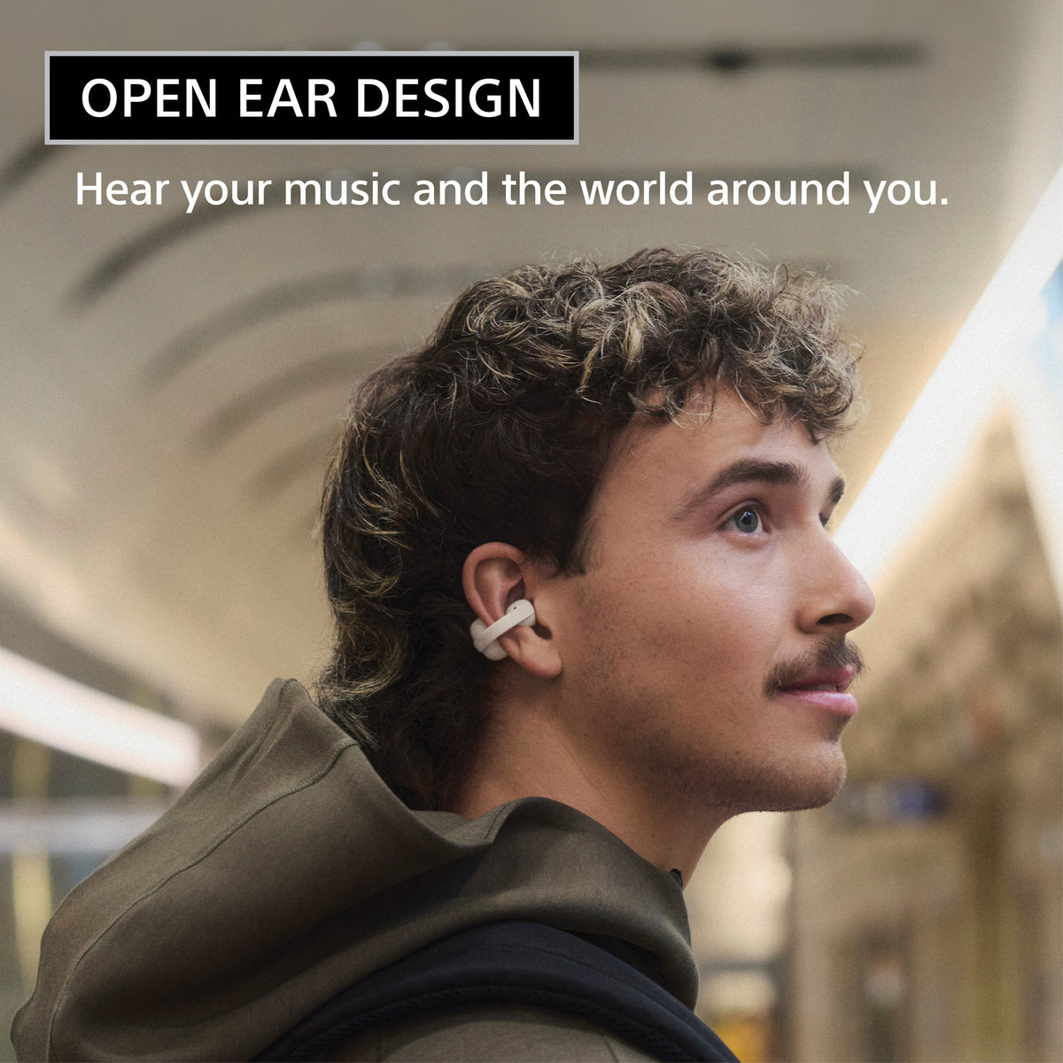 Sony - LinkBuds Clip Truly Wireless Open Earbuds - Green