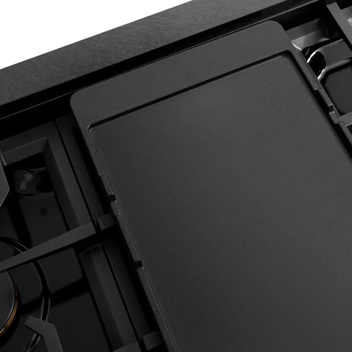 ZLINE - 48 in. Wide 8 Burner Paramount Gas Rangetop with  and Porcelain Cooktop in Black Satin Steel (SRTBS-BR-48) - Black Satin Stainless Steel