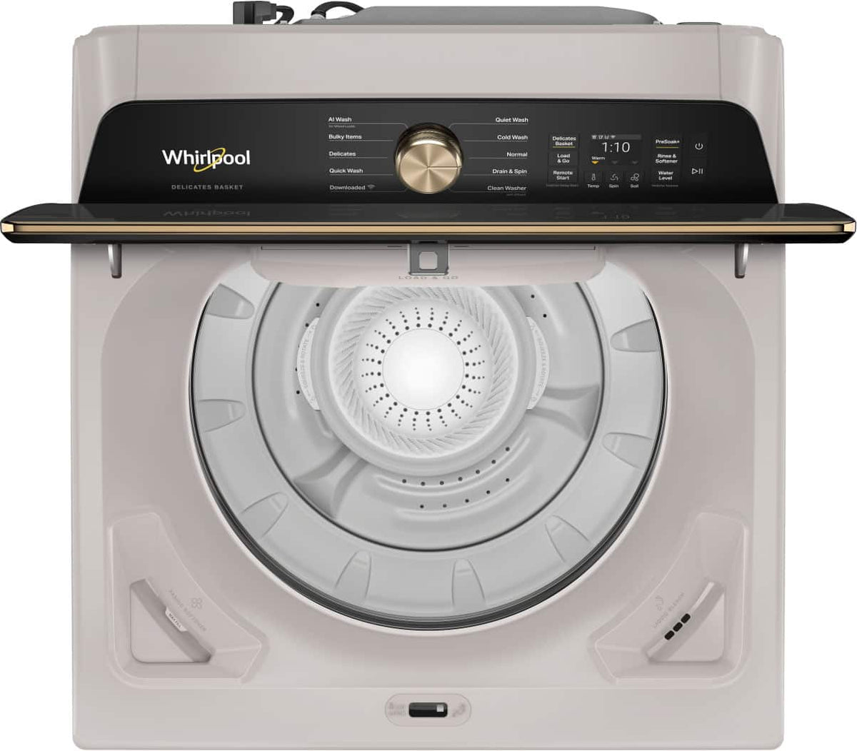 Whirlpool - 5.3 cu. ft. Smart Top Load Washer with the Delicates Basket - Fresh Linen