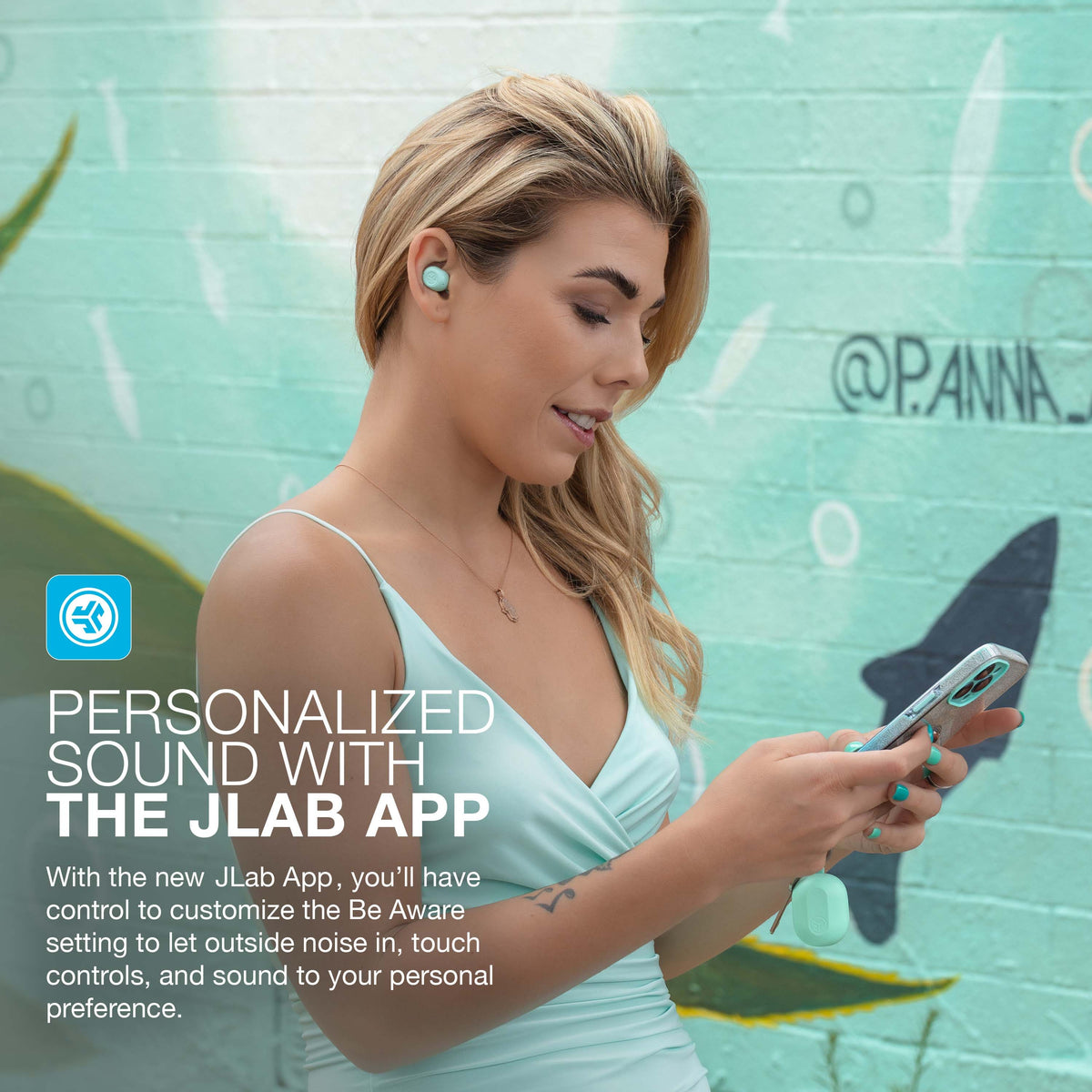 JLab - JBuds Mini True Wireless Earbuds - Mint