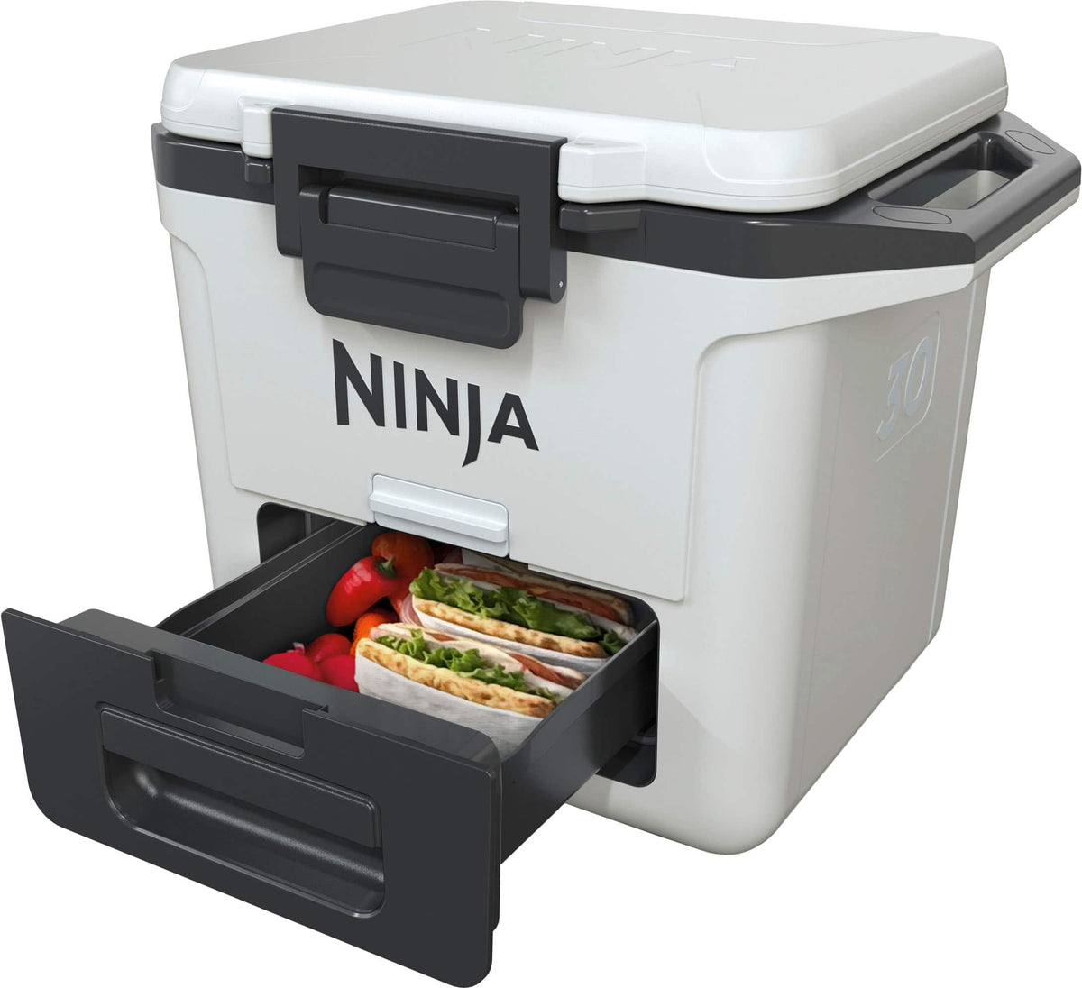 Ninja - FrostVault 30qt Hard Cooler with Dry Zone - Cloud White