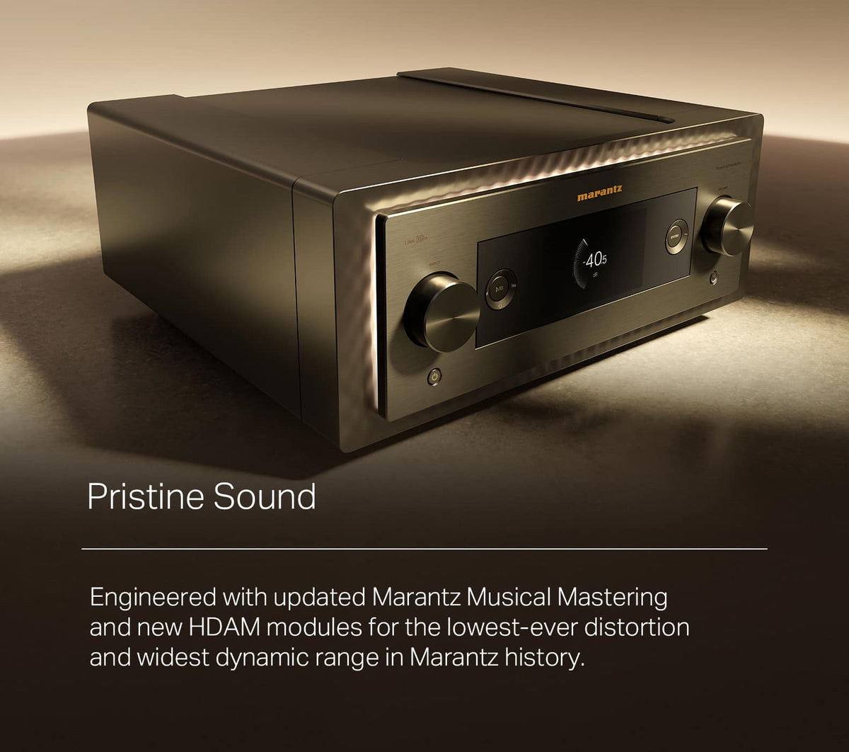 LINK 10n Network Audio Player with HEOS, Google Assistant Compatible - Marantz Champagne