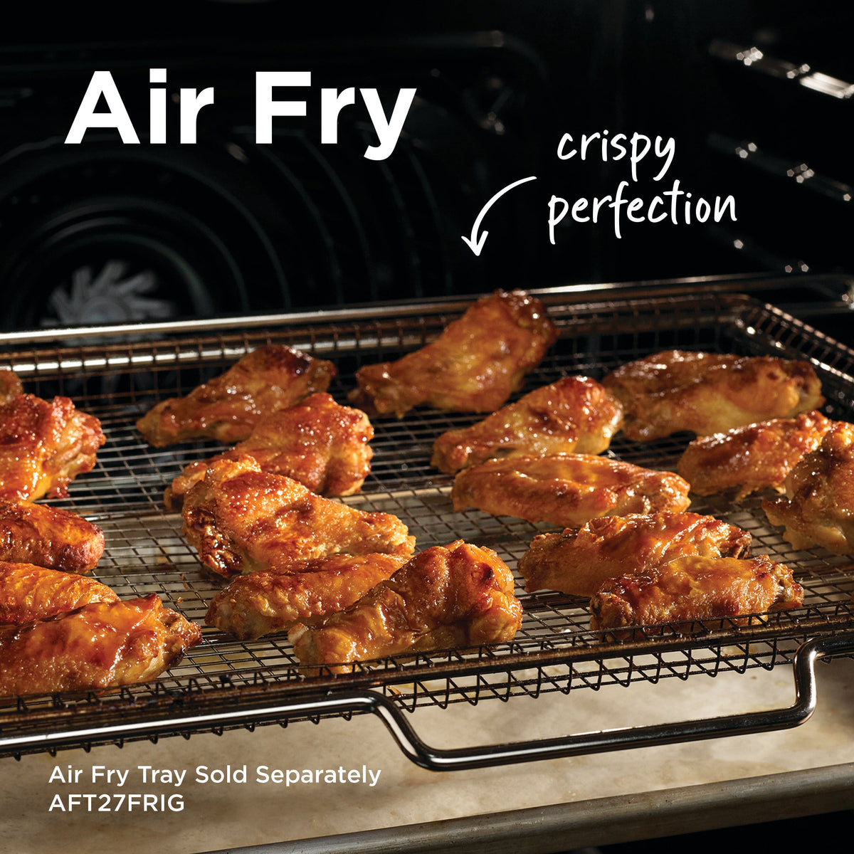 Frigidaire - 27" Single Wall Oven with Air Fry - Stainless Steel
