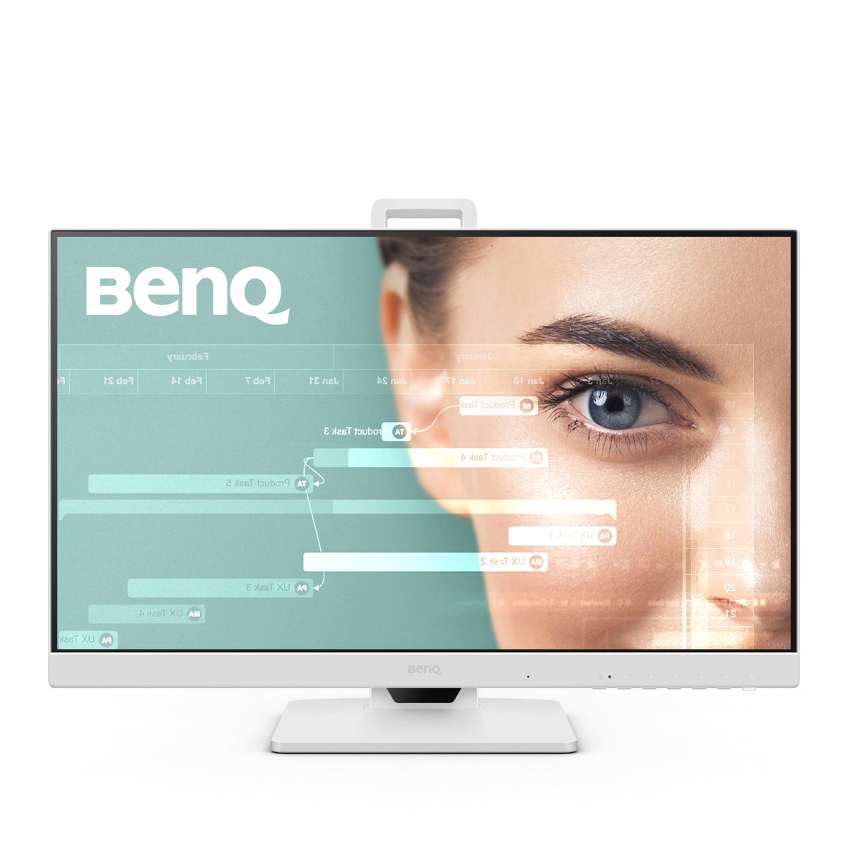 BenQ - GW2486TC 23.8" IPS LED 1080p FHD 100HZ USB-C Monitor (HDMI/DP/USB-C) - White