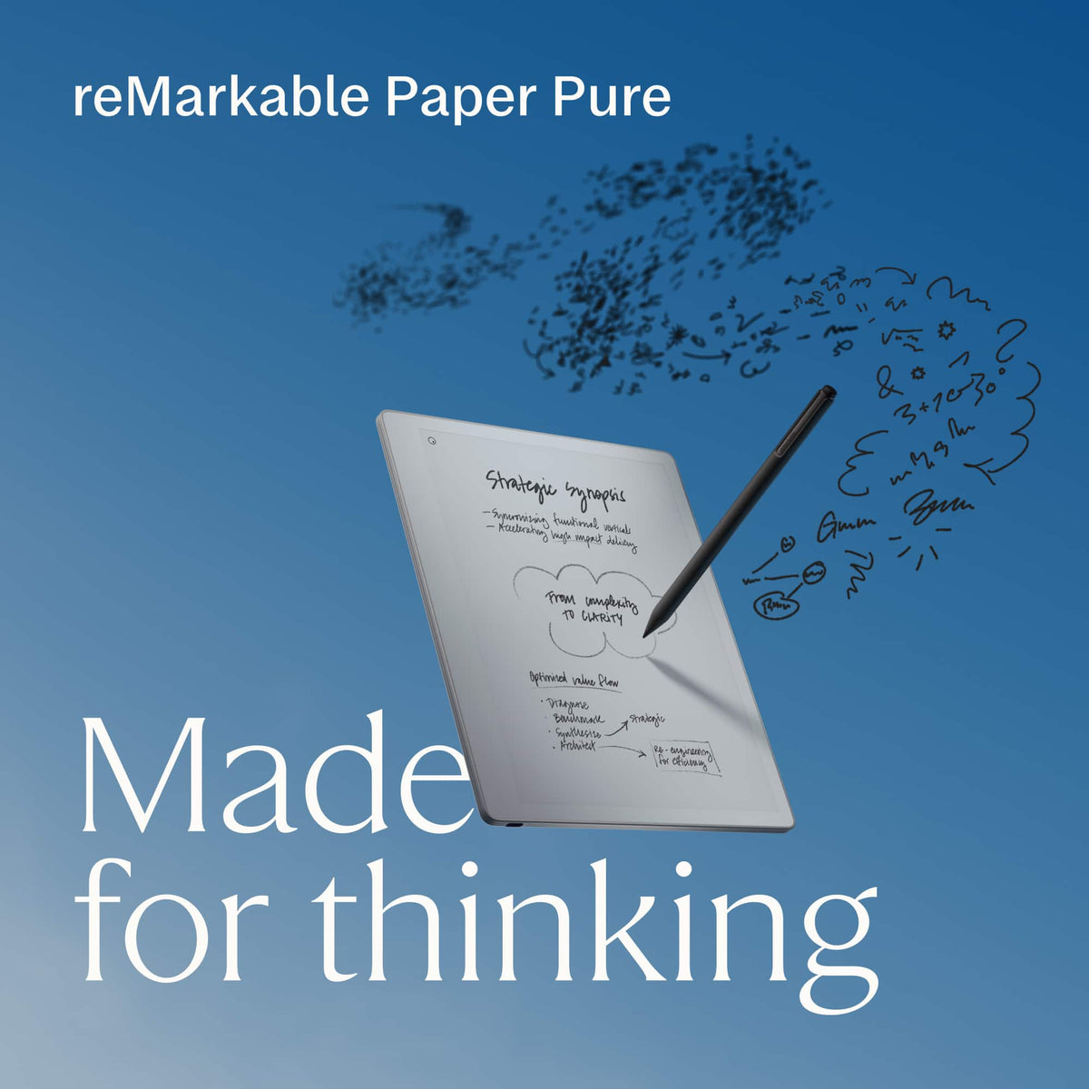 reMarkable - Paper Pure – 10.3” Paper Tablet and Marker - Gray