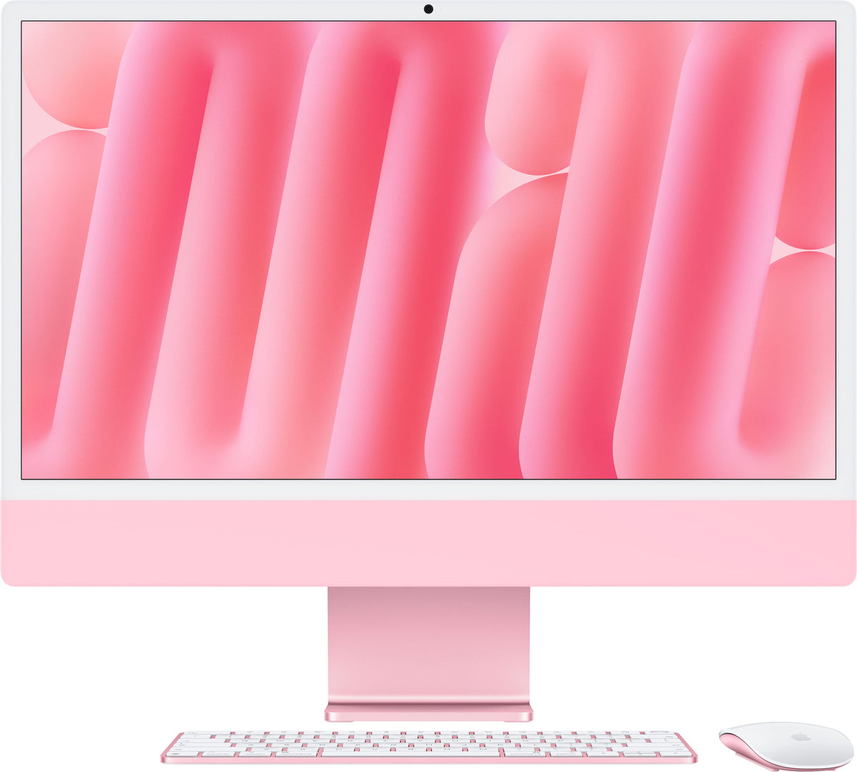 Apple - iMac 24-inch All-in-One - M6 chip - 12 Core CPU - 12 Core GPU - Standard Glass - 16GB Memory - 512GB SSD - Pink