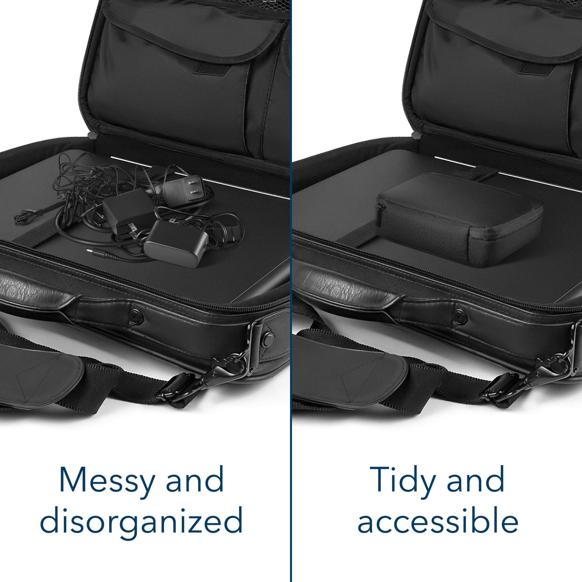 Insignia™ - Travel Case for Electronic Accessories - Black