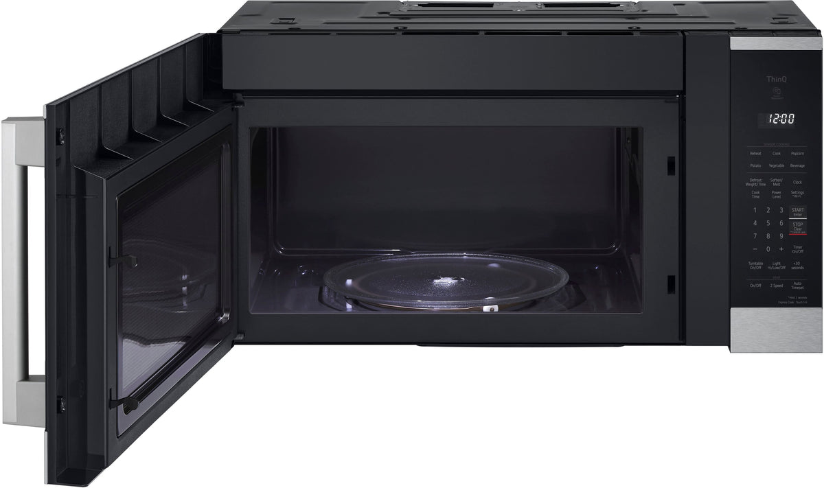 LG - 1.8 Cu. Ft. Over-The-Range Smart Microwave with Sensor Cooking and EasyClean - Stainless Steel