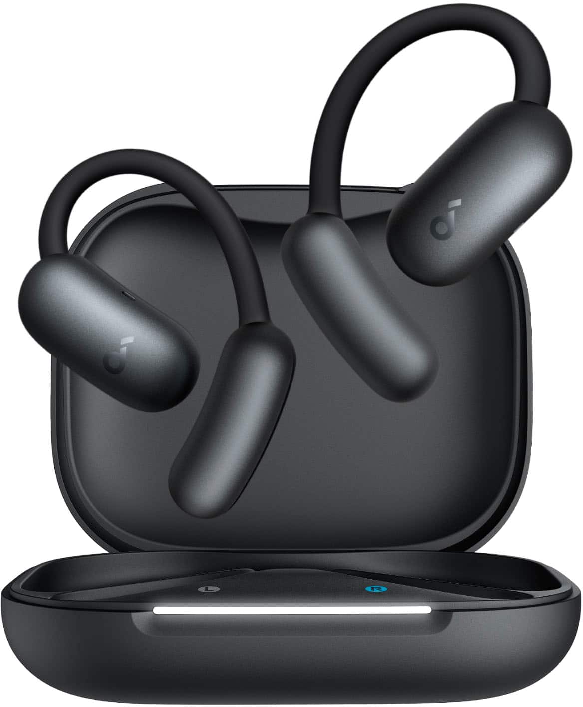 Soundcore - by Anker AeroFit 2 Open-Ear Headphones with Adjustable Ear Hooks - Black