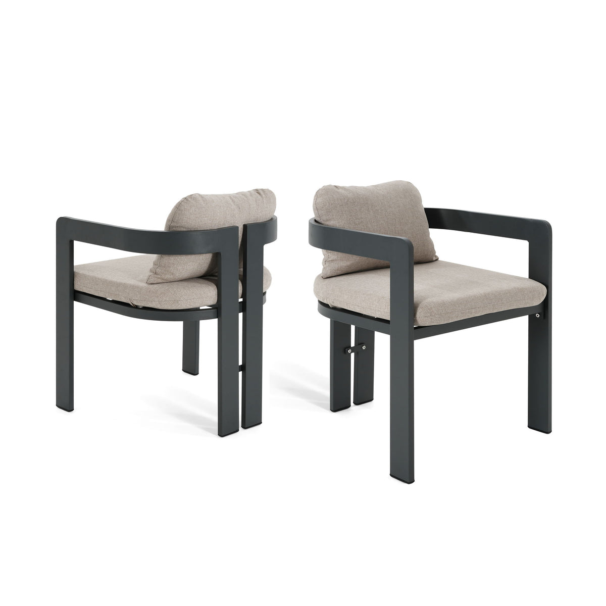 Pula - Patio Outdoor Aluminum Dining Chair (Set of 2)