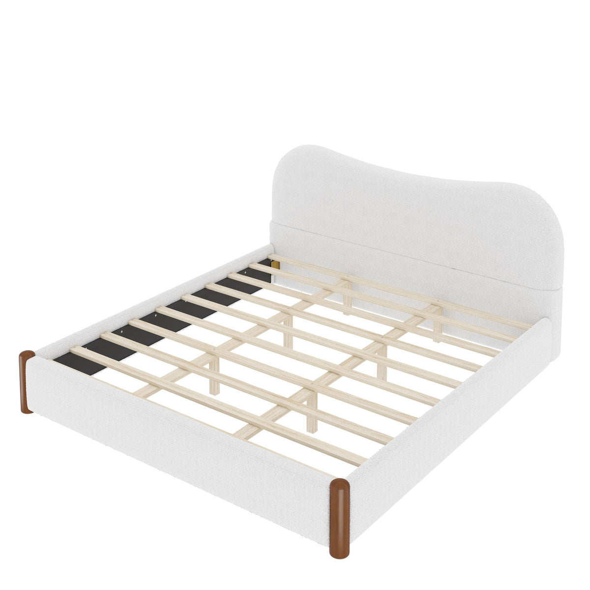 Base de cama tapizada con plataforma Comfort