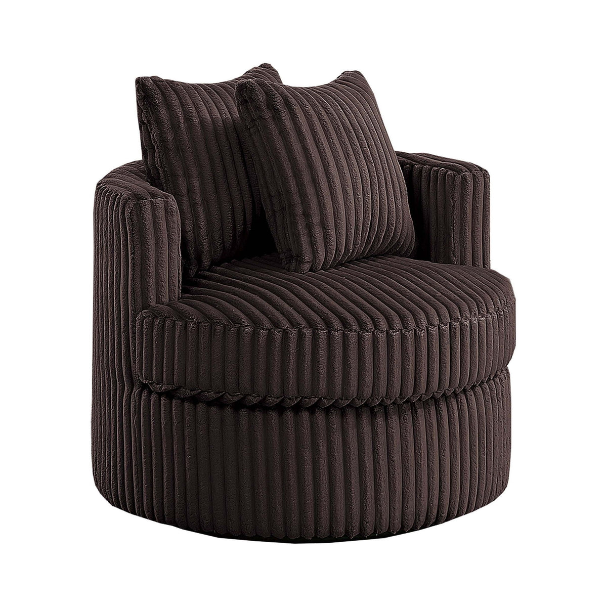 Sillón decorativo giratorio tapizado para sala de estar