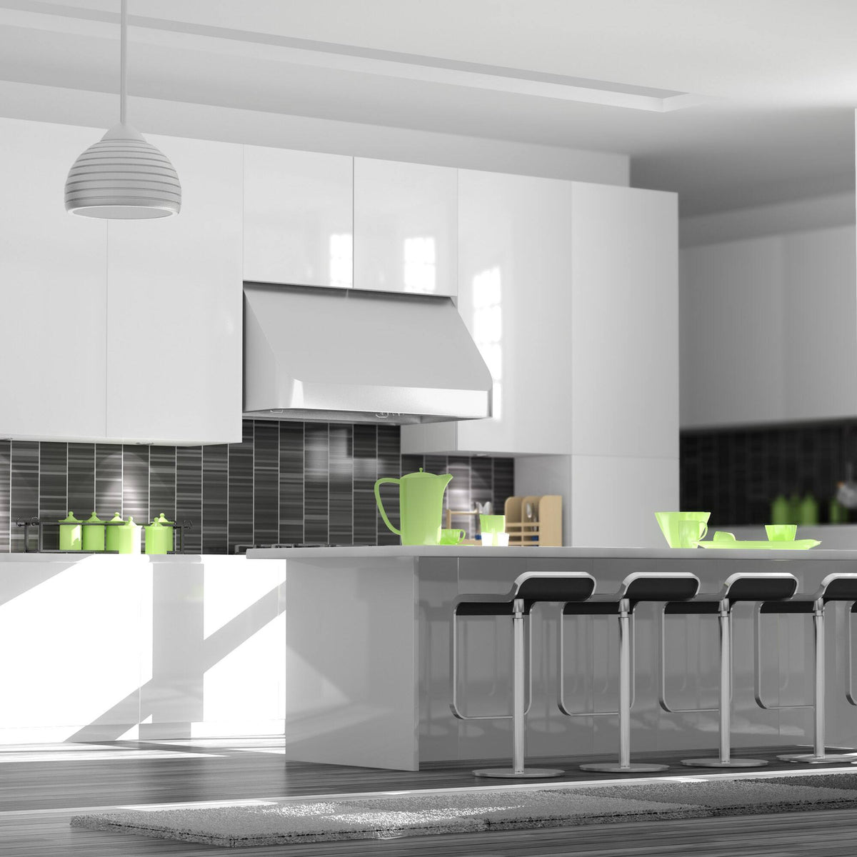 ZLINE - 36 inches - Externally Vented & Convertible - Under cabinet Range Hood - Brushed Stainless Steel