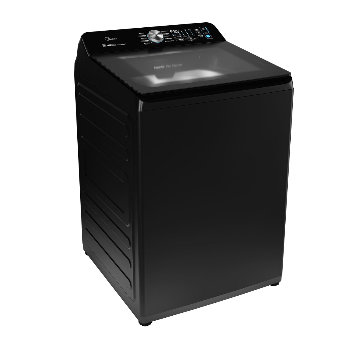 Midea - 5.4 Cu. Ft. Extra-Large Capacity Top Load Impeller Washer with PowerMix Spray - Charcoal Gray