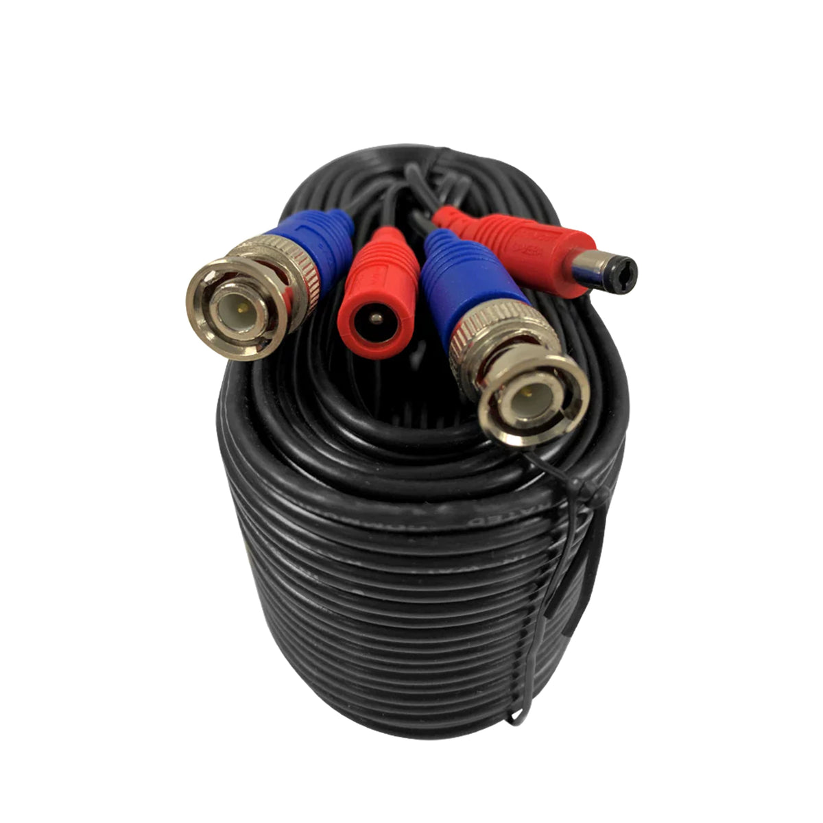 Lorex - 60ft (18m) 4K RG59 Power Cable for Analog Cameras - Black