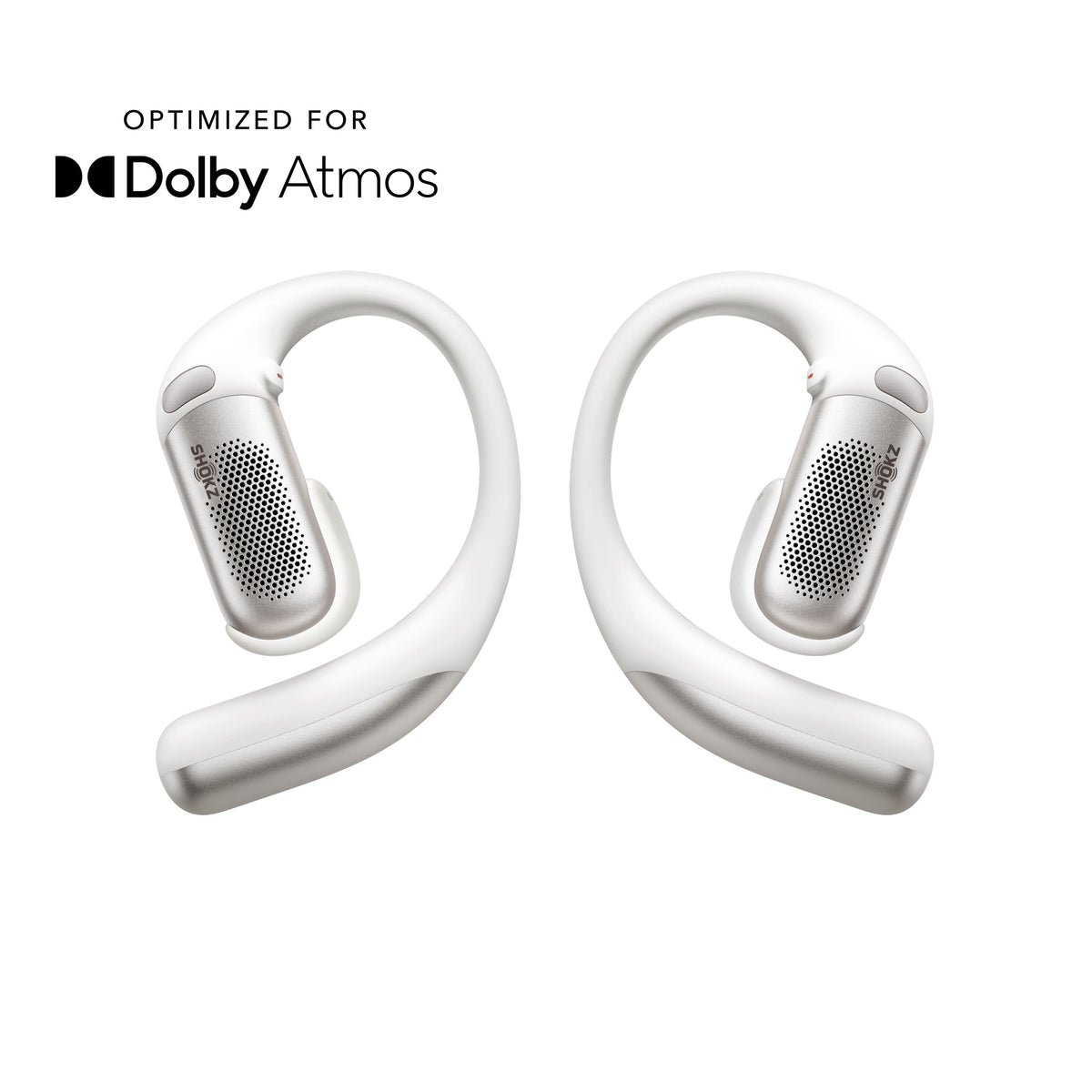 Shokz - OpenFit Pro Open-Ear True Wireless Bluetooth Active Noise Reduction Earbuds - White