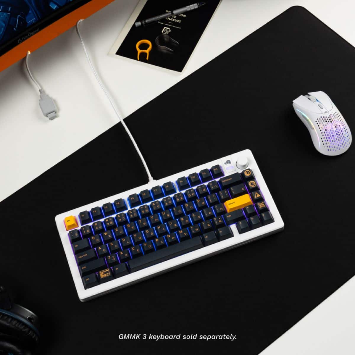 Glorious - GPBT Mecha Keycaps - Charged Blue