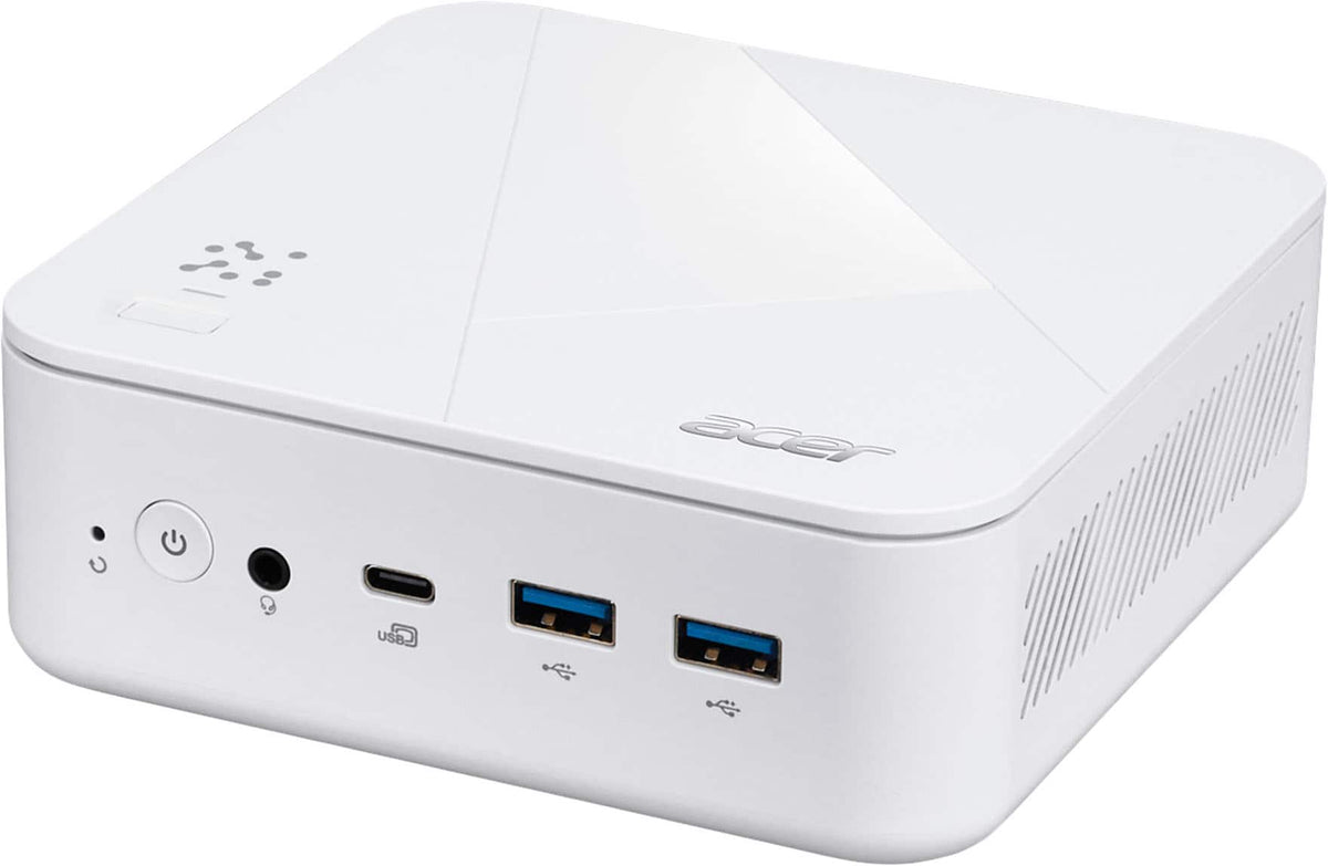 Acer - Revo Box AI RB102-GGP-UB33 Mini PC Desktop Copilot+PC - AMD Ryzen AI 7 445 2026 - 16GB DDR5 Memory - 512GB Storage - White