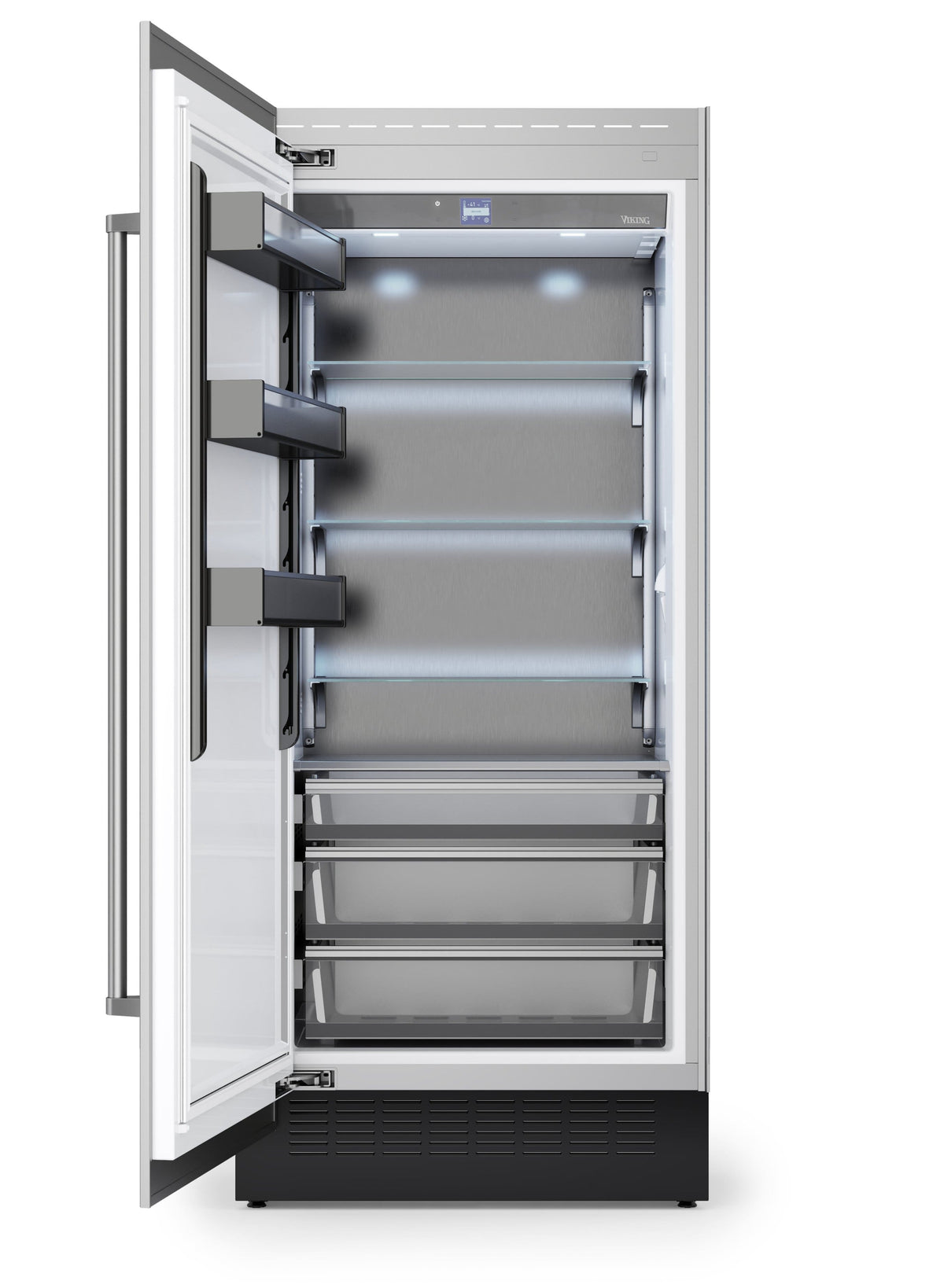 Viking - 36"W VEIL Integrated Counter-Depth All Refrigerator-Custom Panel _LH - Custom Panel Ready