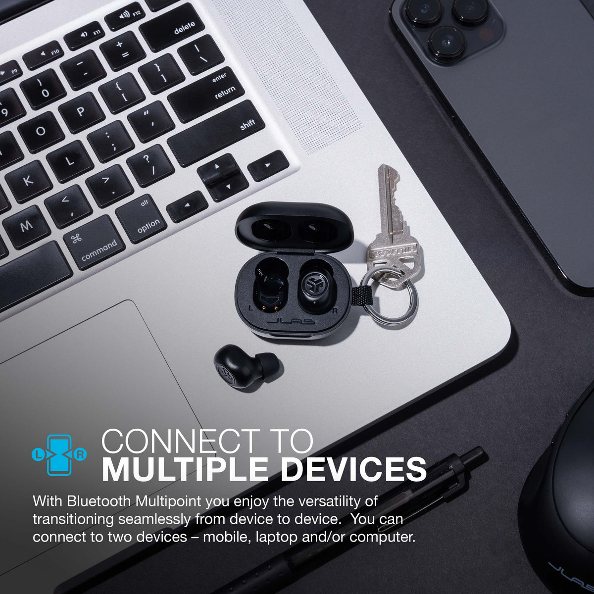 JLab - JBuds Mini True Wireless Earbuds - Black