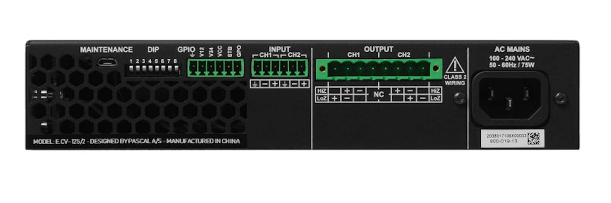 Sonance - Blaze PowerZone 252 – 250 Watt Class D amplifier with 2 channels (Each) - Black